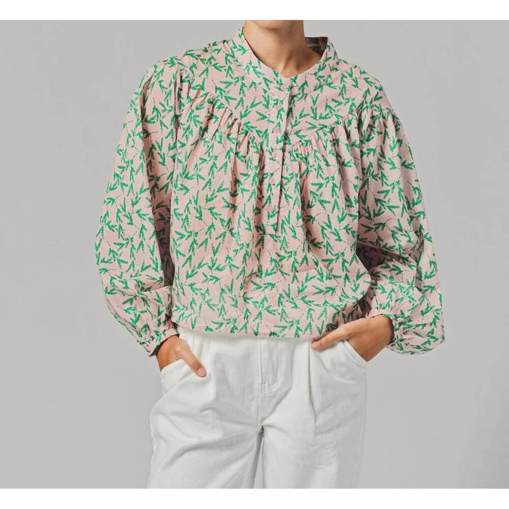 NEW THE SHIRT logan shirt in pink/green